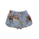 Blaze Chambray Scallop Shorts *Web Exclusive*