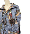 Blaze Chambray Quilted Snap Jacket