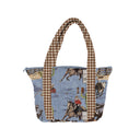 Blaze Chambray Zipper Tote Bag
