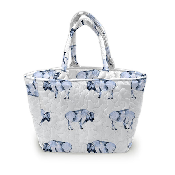 Buffalo Icon Blue Quilted Handbag