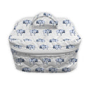 Buffalo Icon Blue Quilted Travel Case