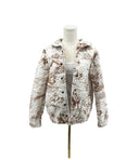 Buffalo Toile Brown Quilted Bomber Jacket *Web Exclusive*