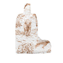 Buffalo Toile Brown Quilted Boot Bag