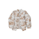 Buffalo Toile Brown Quilted Bomber Jacket *Web Exclusive*
