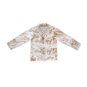 Buffalo Toile Brown Quilted Snap Jacket