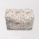 Buffalo Toile Brown Quilted Makeup Bag