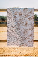 Buffalo Toile Brown Quilt
