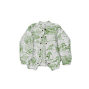 Buffalo Toile Green Quilted Bomber Jacket *Web Exclusive*