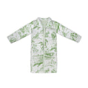 Buffalo Toile Green Quilted Duster