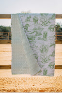 Buffalo Toile Green Quilt