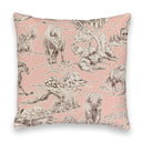 Buffalo Toile Rose Quilted 20" Pillow