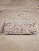 Buffalo Toile Rose Quilted Oblong 14" x33" Pillow