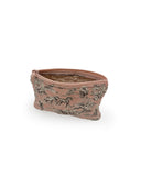 Buffalo Toile Rose Makeup Bag