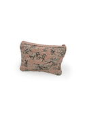 Buffalo Toile Rose Makeup Bag