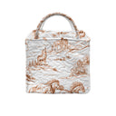Buffalo Toile Brown Quilted Handbag