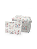 Butterfly Icon Patchwork Pastel Quilted Makeup Bag