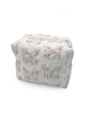 Butterfly Icon Patchwork Pastel Quilted Makeup Bag