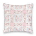 Butterfly Patchwork Pastel Quilted 20" Pillow