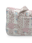 Butterfly Patchwork Pastel Quilted Weekender Duffle Bag