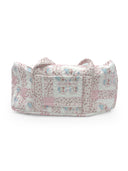 Butterfly Patchwork Pastel Quilted Weekender Duffle Bag