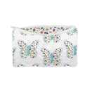 Butterfly Patchwork Icon Turquoise Quilted Makeup Bag