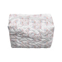 Butterfly Icon Patchwork Pastel Quilted Makeup Bag