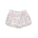 Butterfly Patchwork Pastel Quilted Scallop Shorts *Web Exclusive*