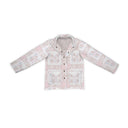 Butterfly Patchwork Pastel Quilted Snap Jacket
