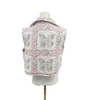 Butterfly Patchwork Pastel Quilted Cate Vest