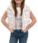 Butterfly Patchwork Pastel Quilted Cate Vest