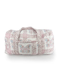 Butterfly Patchwork Pastel Quilted Weekender Duffle Bag