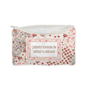 "Caffeine and Concealer" Rose Quilted Makeup Bag