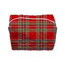 Carrie Plaid Floral Quilted Makeup Bag