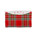 Carrie Plaid Floral Quilted Makeup Bag