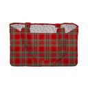 Carrie Plaid Floral Quilted Tote