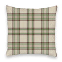 Carrie Plaid Linen Quilted 20" Pillow