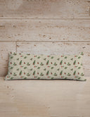 Carrie Plaid Linen Quilted Oblong 14" x33" Pillow