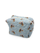 Casey Cowgirl Patchwork Blue Quilted Makeup Bag