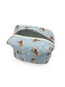 Casey Cowgirl Patchwork Blue Quilted Makeup Bag