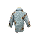 Casey Cowgirl Patchwork Blue Youth Quilted Snap Jacket