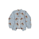 Casey Cowgirl Patchwork Blue Quilted Bomber Jacket *Web Exclusive*