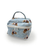 Casey Cowgirl Patchwork Blue Quilted Travel Case