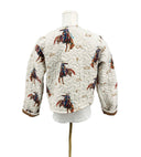Casey Cowgirl Patchwork Linen Cropped Jacket