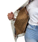 Casey Cowgirl Patchwork Linen Quilted Bomber Jacket *Web Exclusive*