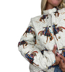 Casey Cowgirl Patchwork Linen Quilted Bomber Jacket *Web Exclusive*