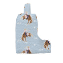 Casey Cowgirl Patchwork Blue Quilted Boot Bag