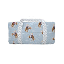 Casey Cowgirl Patchwork Blue Quilted Weekender Duffle Bag