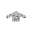 Casey Cowgirl Patchwork Blue Youth Quilted Snap Jacket