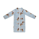 Casey Cowgirl Patchwork Blue Quilted Duster