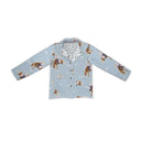 Casey Cowgirl Patchwork Blue Quilted Snap Jacket